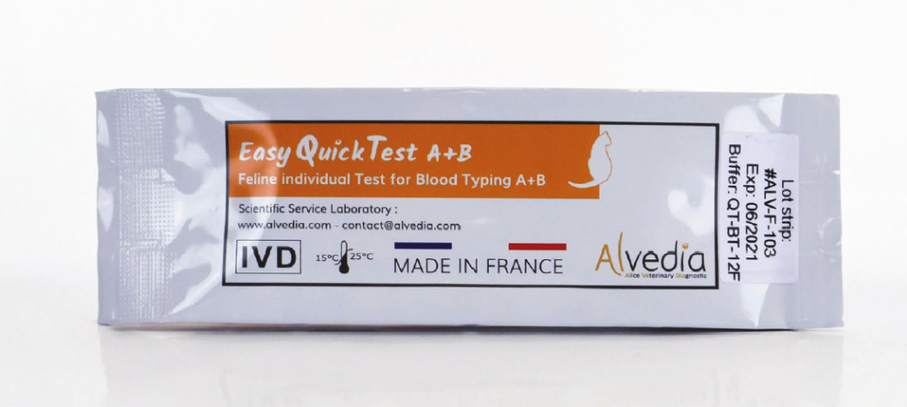 Easy Quick Test Blood Typing A+B Feline