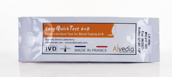 Easy Quick Test Blood Typing A+B Feline