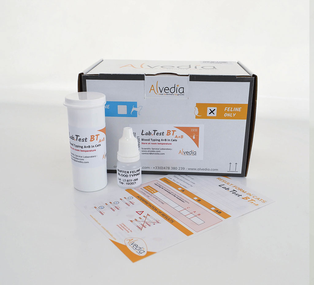 Lab Test Blood Typing A+B Feline
